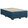 vidaXL Boxspringbett mit Matratze Blau 120x190 cm Samt