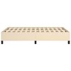 vidaXL Bettgestell ohne Matratze Creme 120x190 cm Stoff