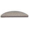 vidaXL Treppenmatten Selbstklebend Sisal-Look 15 Stk. 56x17x3 Silbern