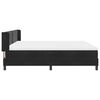 vidaXL Boxspringbett mit Matratze Schwarz 200 x 200 cm Polyester