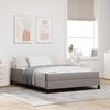 vidaXL Boxspringbett mit Matratze Taupe 160 x 200 cm Stoff