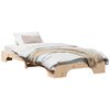 vidaXL Bettrahmen Natur 75 x 190 cm Massives Kiefernholz