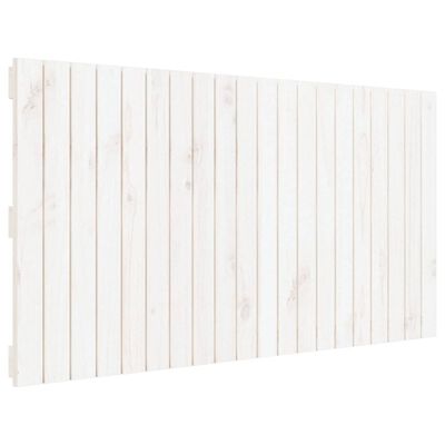 vidaXL Wand-Kopfteil Weiß 127,5x3x60 cm Massivholz Kiefer
