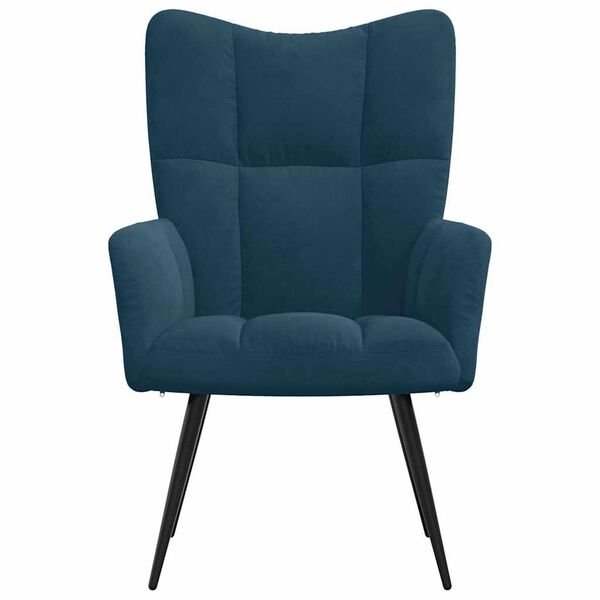 vidaXL Relaxsessel Blau Samt