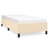 vidaXL Bettgestell ohne Matratze Creme 80x200 cm Stoff