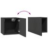 vidaXL 10-tlg. TV-Schrank-Set Grau Holzwerkstoff