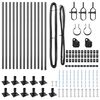 vidaXL Zaunpfosten 13 pcs Grau Stahl