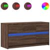 vidaXL TV-Schrank mit LED-Beleuchtung Braun Eichen-Optik 100x34x50 cm