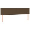 vidaXL LED Kopfteil Dunkelbraun 200x5x78/88 cm Stoff