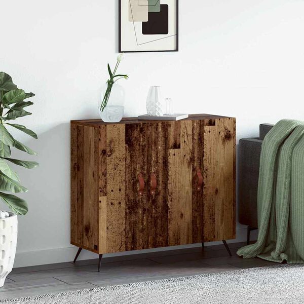 vidaXL Sideboard Altholz 89,5 x 34 x 80 cm Holzwerkstoff