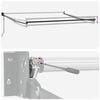 vidaXL Einziehbare Markise Wei&szlig; 400 &times; 300 cm Polyester und Metall
