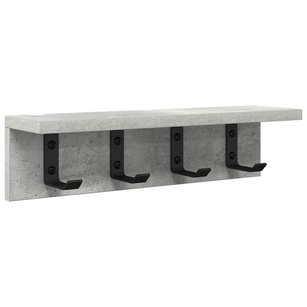 vidaXL Wandmontierter nachttisch Beton Grau 40 x 10,5 x 10,5 cm