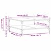 vidaXL Couchtisch Altholz 100 x 100 x 40 cm Holzwerkstoff