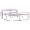 vidaXL Bettrahmen mit Kopfteil 2 pcs Wachsbraun Massivholz Kiefer