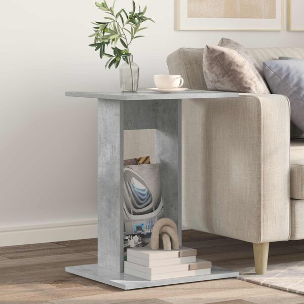 vidaXL Beistelltisch Beton Grau 45 x 40 x 62,5 cm Holzwerkstoff