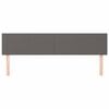 vidaXL Kopfteile Grau 160x5x78/88 cm Kunstleder