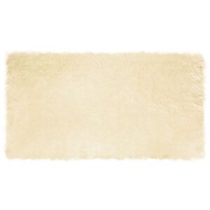 vidaXL Kunstschaffell Teppich Tafalla Creme 60 x 110 cm Polyester