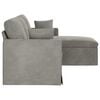vidaXL Sofa Hellgrau Gesamtabmessungen: 198 x 134 x 80 cm (B x T x H)