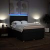 vidaXL Boxspringbett mit Matratze Schwarz 160x200 cm Stoff