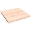vidaXL Wandregal 40x40x2 cm Massivholz Eiche Unbehandelt
