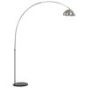 vidaXL Bogenlampe 60 W Silbern E27 170 cm