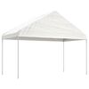 vidaXL Pavillon mit Dach Wei&szlig; 20,07x4,08x3,22 m Polyethylen