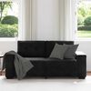 vidaXL Zweisitzer-Sofa Schwarz 140 cm Samt