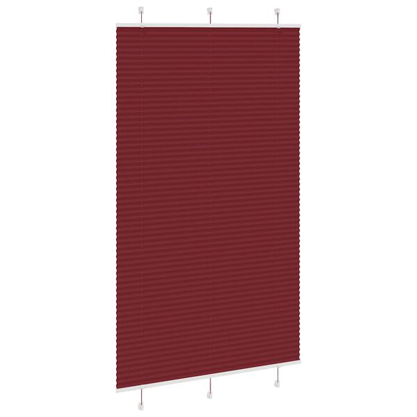 vidaXL Plissee Bordeauxrot 115x200 cm Stoffbreite 114,4 cm Polyester