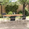 vidaXL Garten-Ess-Set 5 pcs Massives Teakholz