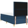 vidaXL Boxspringbett mit Matratze mit Kopfteil Blau 90 x 200 cm Stoff