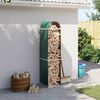 vidaXL Kaminholzunterstand Gr&uuml;n 40x45x170 cm Verzinkter Stahl