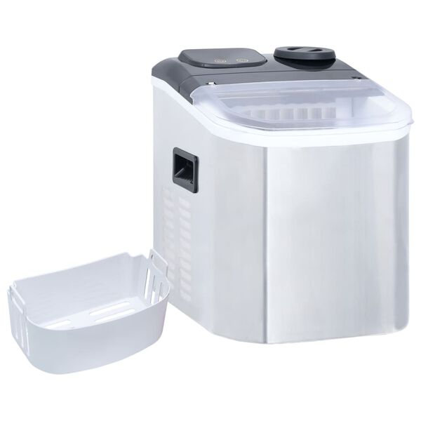 vidaXL Eisw&uuml;rfelbereiter Edelstahl 20 kg/24 h