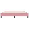 vidaXL Boxspringbett ohne Matratze Rosa 140x220 cm Samt