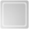 vidaXL LED-Badezimmerspiegel Transparent 60 x 60 cm Geh&auml;rtetes Glas