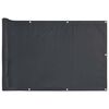 vidaXL Balkon-Sichtschutz Anthrazit 300x90 cm PVC