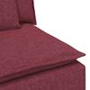 vidaXL Modulares Sofa mit Kissen Weinrot