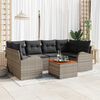 vidaXL Garten-Sofa-Set 7 pcs Grau