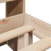 vidaXL Massivholzbett mit Regal ohne Matratze 150x200 cm Kiefer