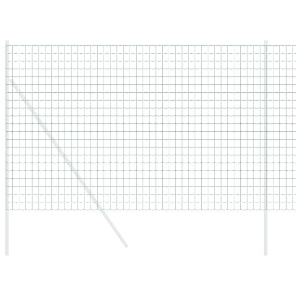 vidaXL Eurozaun Grün 1,6 x 10 m PVC-beschichtetes Eisen