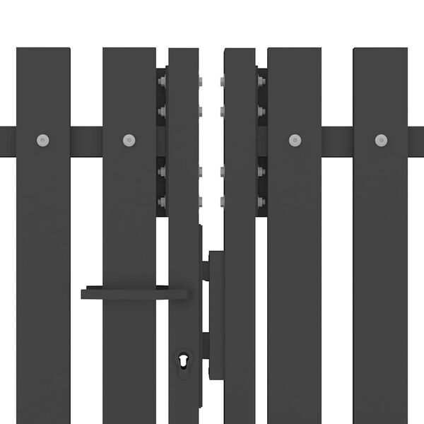 vidaXL Gartentor aus Stahl 400 x 100 cm Anthrazit