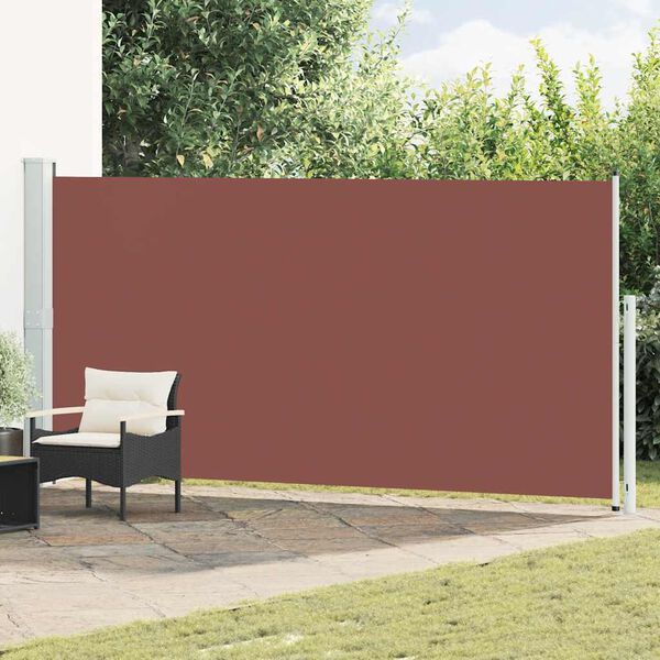 vidaXL Seitenmarkise Ausziehbar 180x500 cm Braun