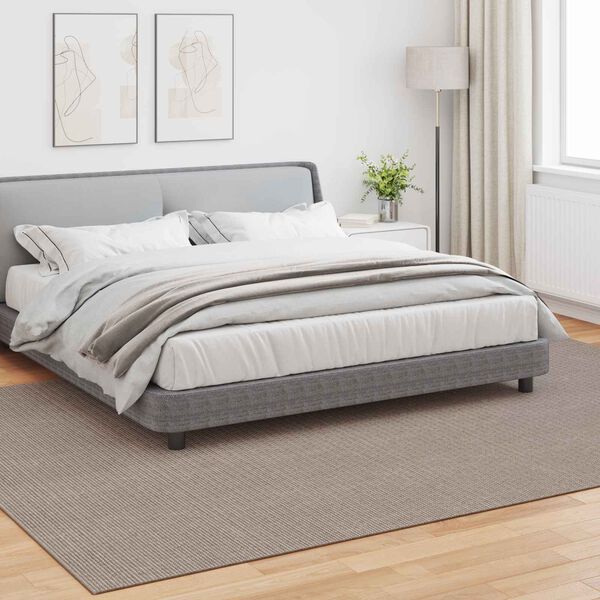 vidaXL Bereichsteppiche Rechtwinklig LUGO Taupe 280 x 200 cm Polyester