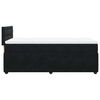 vidaXL Boxspringbett mit Matratze Schwarz 90x200 cm Samt