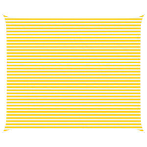 vidaXL Sonnensegel Gelb und Wei&szlig; 6 x 5 m 100 % Polyester Oxford