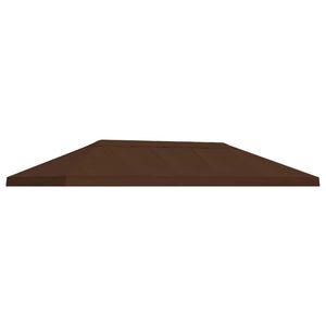 vidaXL Pavillon-Blendenbezug 6 x 3 m Braun Polyester 190