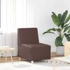 vidaXL Modulares Armfreies Sofa 2 pcs Braun 55 x 74 x 82 cm Kunstleder