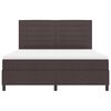 vidaXL Boxspringbett mit Matratze Dunkelbraun 180 x 200 cm Stoff