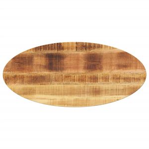 vidaXL Tischplatte 140x50x3,8 cm Oval Massivholz Mango