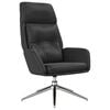 vidaXL Relaxsessel Schwarz Echtleder