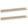 vidaXL Wandregale 2 Stk. Sonoma-Eiche 60 x 9 x 3 cm